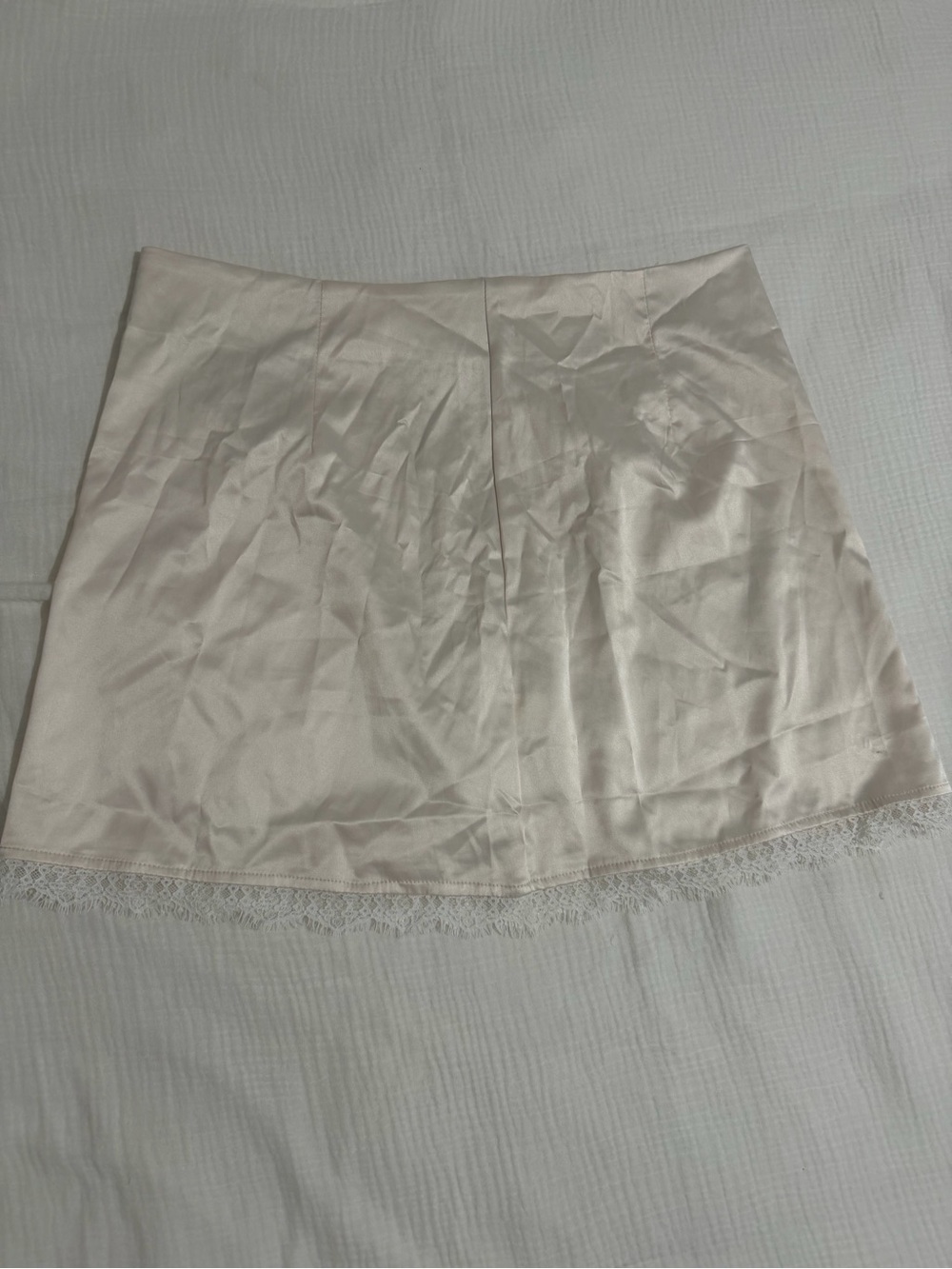 Lace Trim Mini Skirt